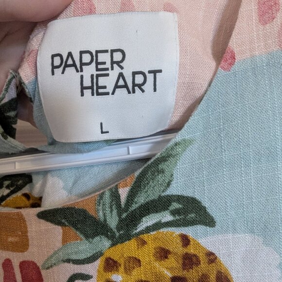 Anthropologie Paper Heart | Summer Haze Mini Dress | L | EUC - Picture 6 of 11